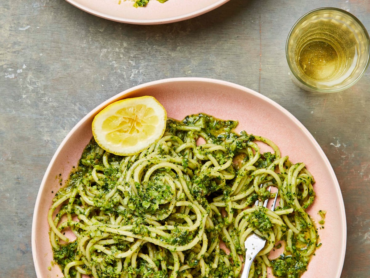 Broccoli and Zhoug Spaghetti bitScry