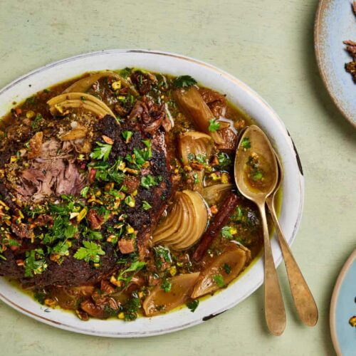 Slow Cooked Lamb with Fig and Pistachio bitScry