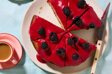 Blackberry and almond cake